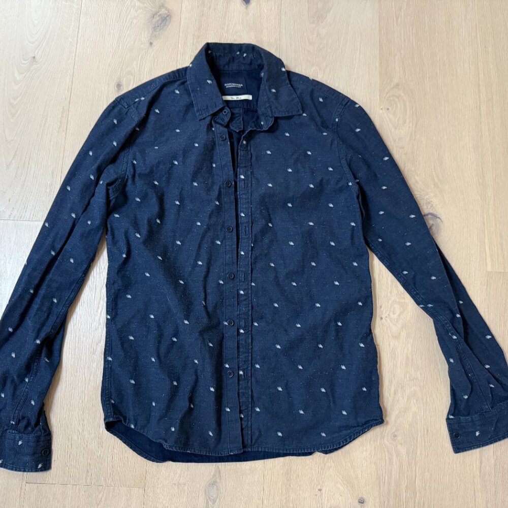 Blue Men's Dress Shirt